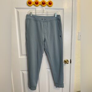 POLO RALPH LAUREN Jogger Sweatpants Mens Size M Light Blue *No drawstring*